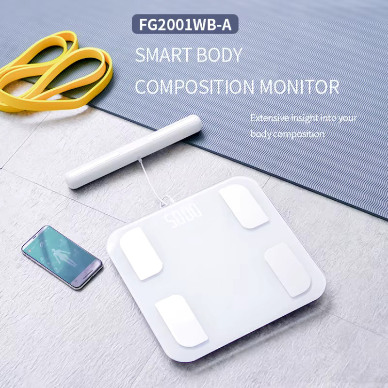Icomon Intelligente Bioimpedanzwaage mit 8 Elektroden zur Körperzusammensetzung Analyse in Weiß - Bild 2