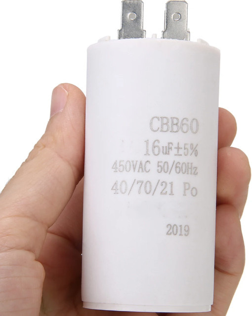 Odoelec CBB60 Kondensator 450V in Weiß (verschiedene Kapazitäten von 5UF bis 100UF) - Bild 1