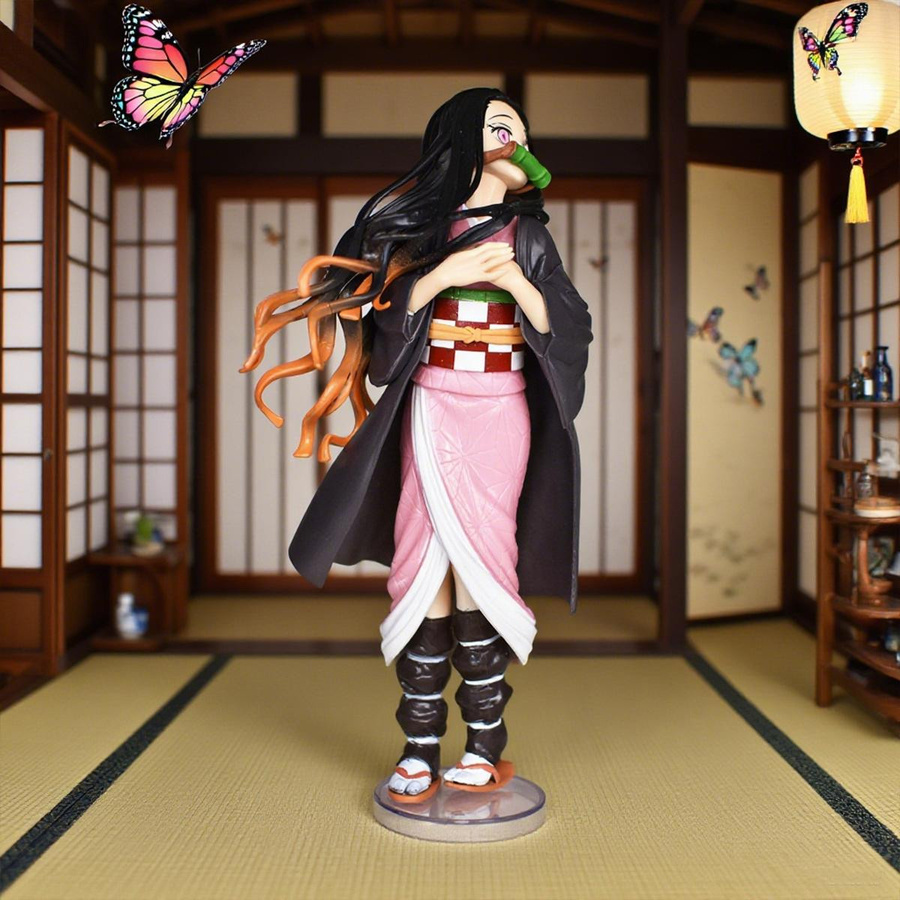 Fashnics Demon Slayer Nezuko Figur Sammlungsstatue Modell Spielzeug - Bild 2