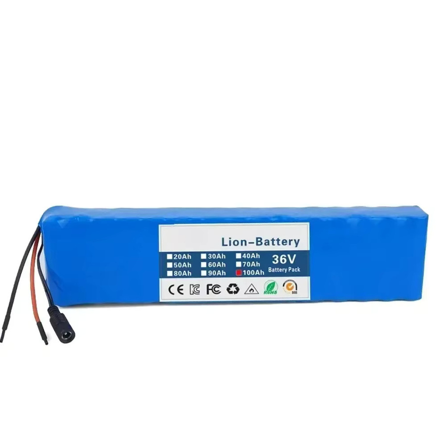 Wiederaufladbarer Lithium-Akku 10S3P 36V 100Ah mit BMS für modifizierte Fahrräder, Elektroroller und Fahrzeuge, Blau - Bild 2
