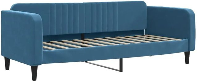vidaXL Tagesbett Blau aus Samt B/T/H: 200 x 80 x 75 cm - Bild 1