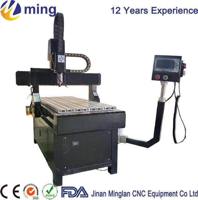 MINGLAN Mini-CNC-Werbefräsmaschine mit DDCS V4.1 Offline-Steuerungssystem in Schwarz zur Bearbeitung von Holz und Acryl - Bild 1