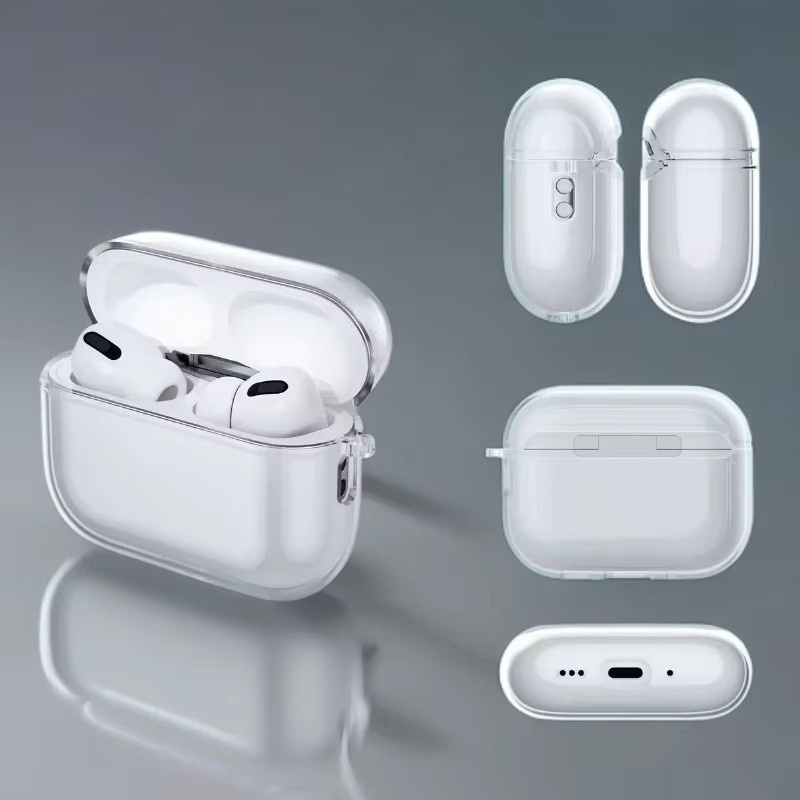 Transparente TPU Schutzhülle für Apple AirPods 4 und AirPods Pro 2 Generation mit USB-C Anschluss - Bild 3