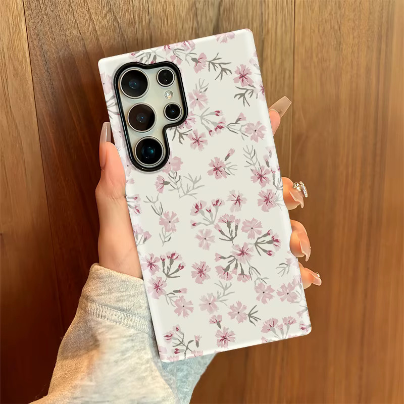 Fcicicase S26 Edge Painting Flower Handyhülle für Samsung Galaxy S26 Ultra und S26 Plus, 2 in 1 Dual Layer Acryl Cover, Multicolour - Bild 5