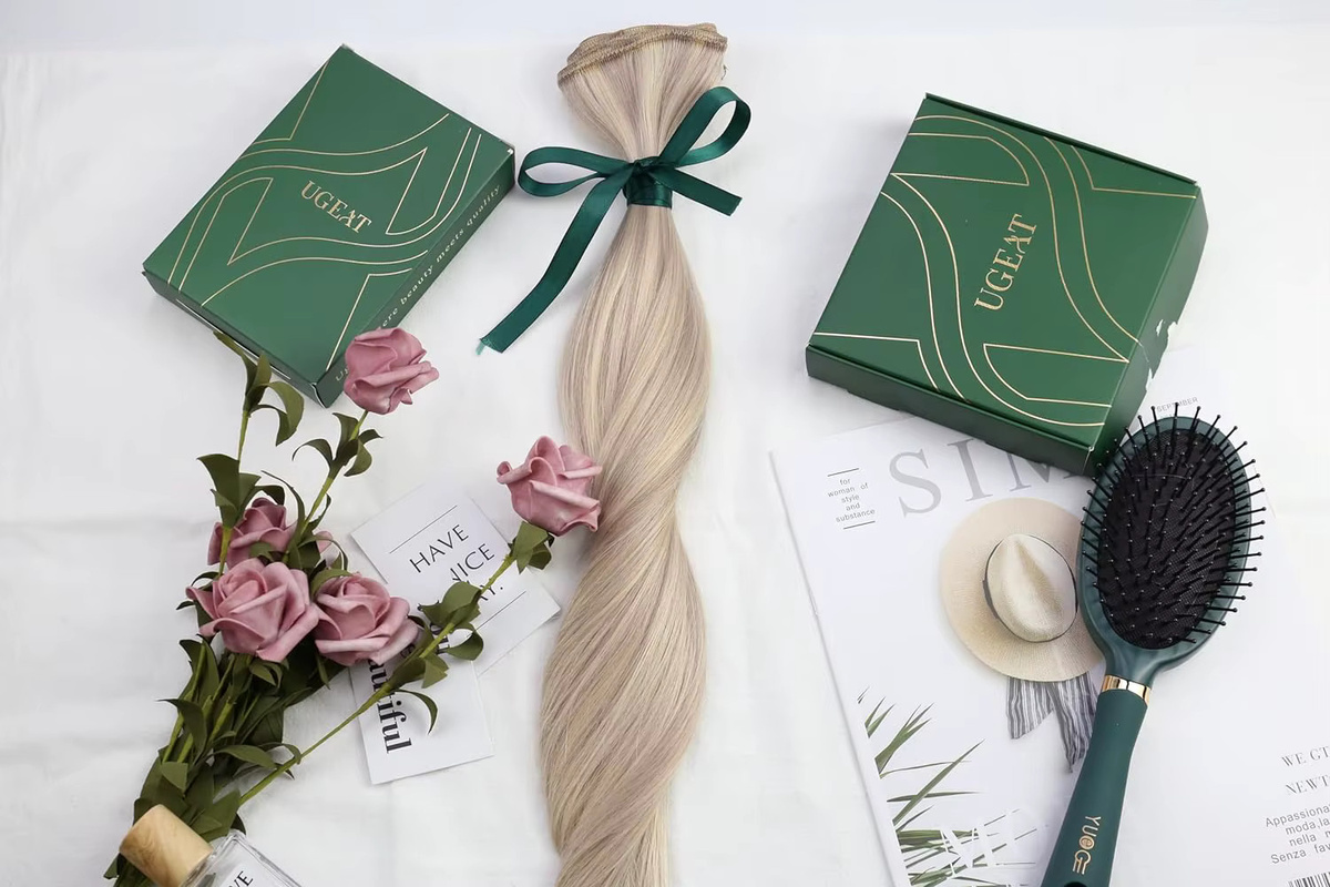 Ugeat Haarbündel Remy-Echthaar, 100 g, Damen - Bild 4