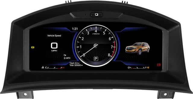 Hizpo Digitales LCD Armaturenbrett 10,25 Zoll für Opel Astra H und Zafira B in Schwarz - Bild 1