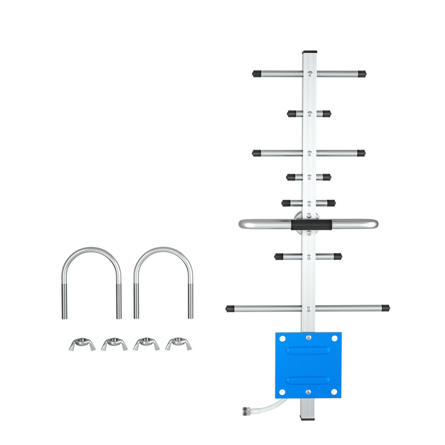 lintratek Yagi-Außenantenne 12 dBi 698–2700 MHz für GSM 2G, 3G, 4G LTE Signalverstärker in Silber - Bild 3
