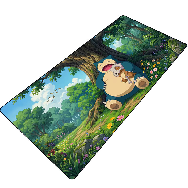 Bandai Pokemon Snorlax XXL Mauspad in Multicolour als rutschfeste Schreibtischunterlage für Gaming und Büro - Bild 2