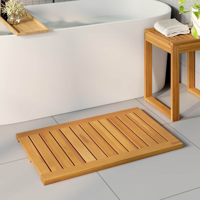 Badezimmermatte VD Home Furnishing aus Holz in Braun, B/T: 80 x 50 cm - Bild 1