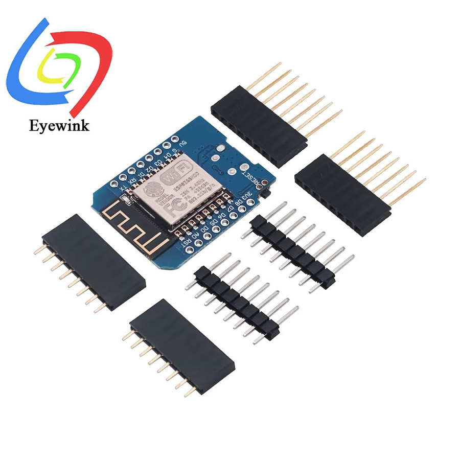 EYEWINK NodeMCU D1mini Entwicklungsboard mit ESP8266 ESP-12F Modul und WiFi, Typ-C und Micro USB, Blau - Bild 2