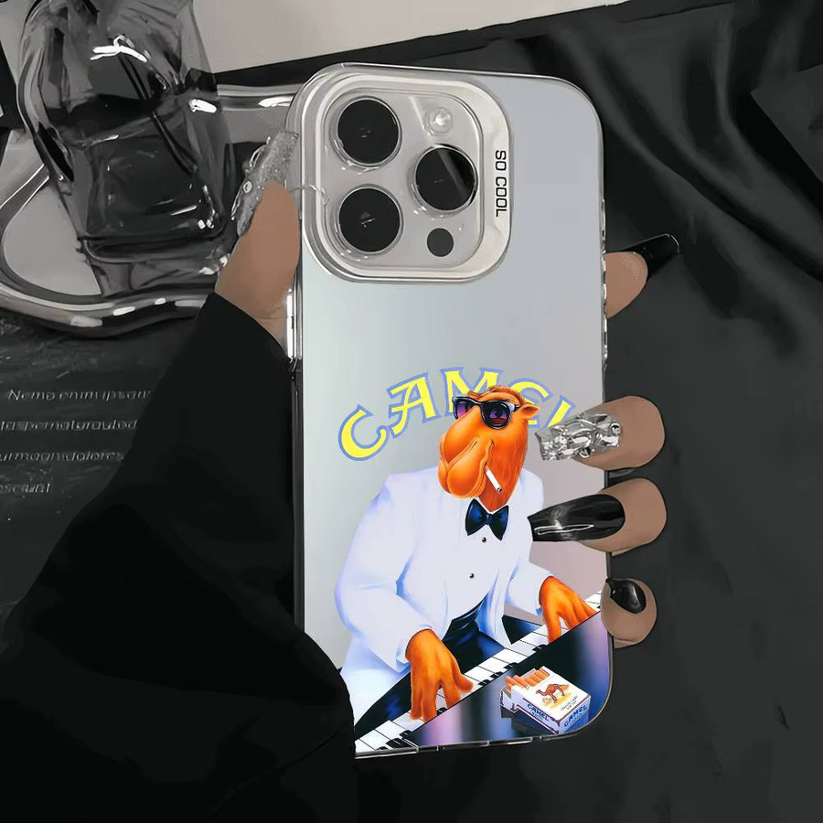 Stoßfeste Handyhülle im Vintage Kamel Zigaretten Design für Apple iPhone 11 bis iPhone 17 Pro Max, matt, Multicolor - Bild 4