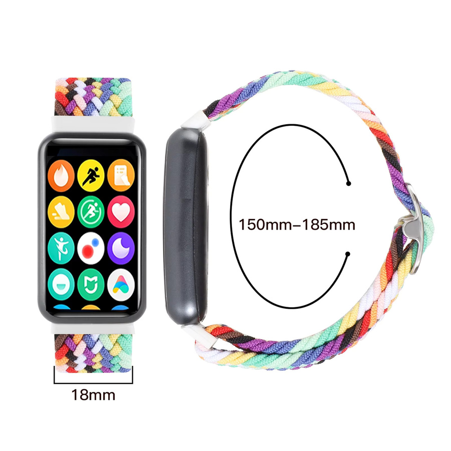 Uhrenarmband Sport-Nylon, geflochten, elastisch, verstellbar, Bunt, Unisex - Bild 4