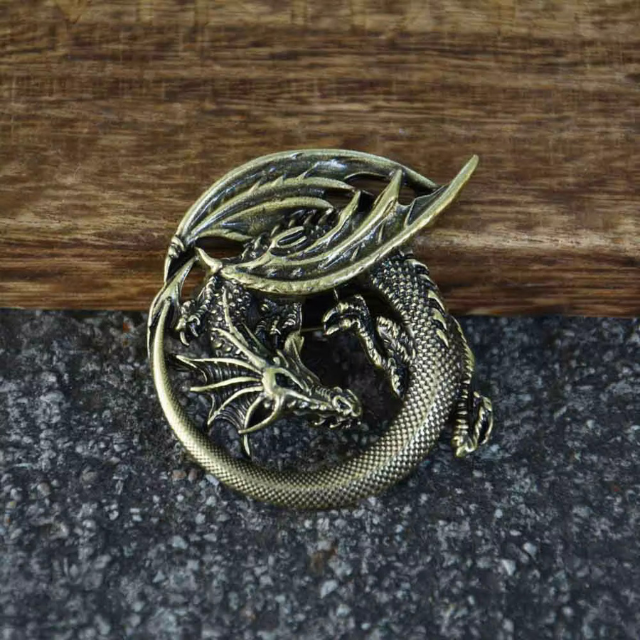 Brosche Schwedischer Drache, Nostalgia, Unisex - Bild 1