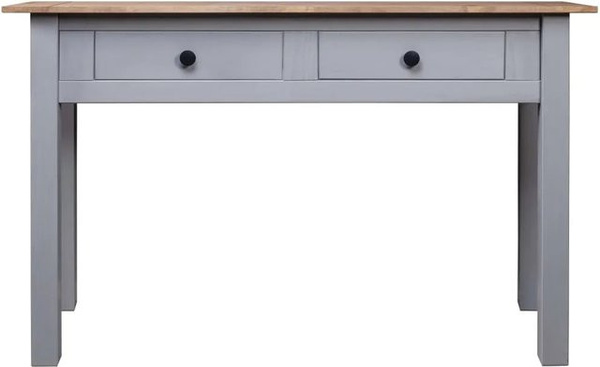 vidaXL Konsolentisch Panama aus Kiefernholz in Grau, B/T/H: 110 x 40 x 72 cm