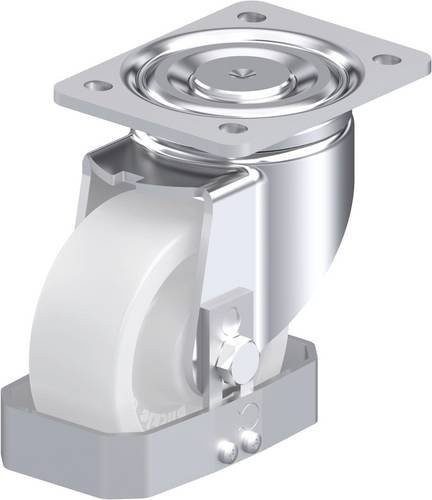 Blickle Stahlblech-Lenkrolle LH-SPO 127G-FS in Silber, Rad-Durchmesser: 125 mm, Tragfähigkeit: 750 kg - Bild 1