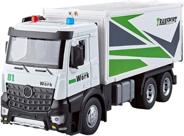 Container LKW Modell, 1:18, mit Licht- und Musikfunktion, grün, ab 14 Jahren - Bild 1