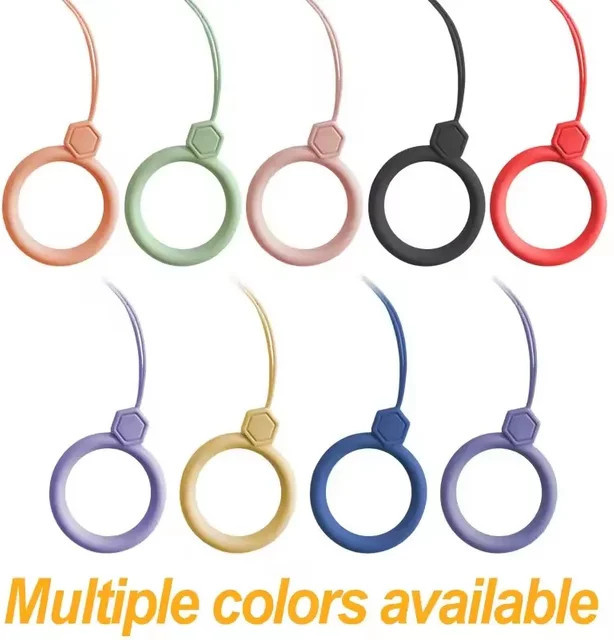 DYM Silikon Handy Lanyard Anti-Verlust Straps mit Ring für iPhone, Xiaomi und Samsung - Bild 1