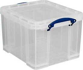 Really Useful Box Transportbox mit Deckel und Klappgriffen, transparent, Volumen 35 l, B/T/H: 39,0 x 48,0 x 31,0 cm - Bild 1