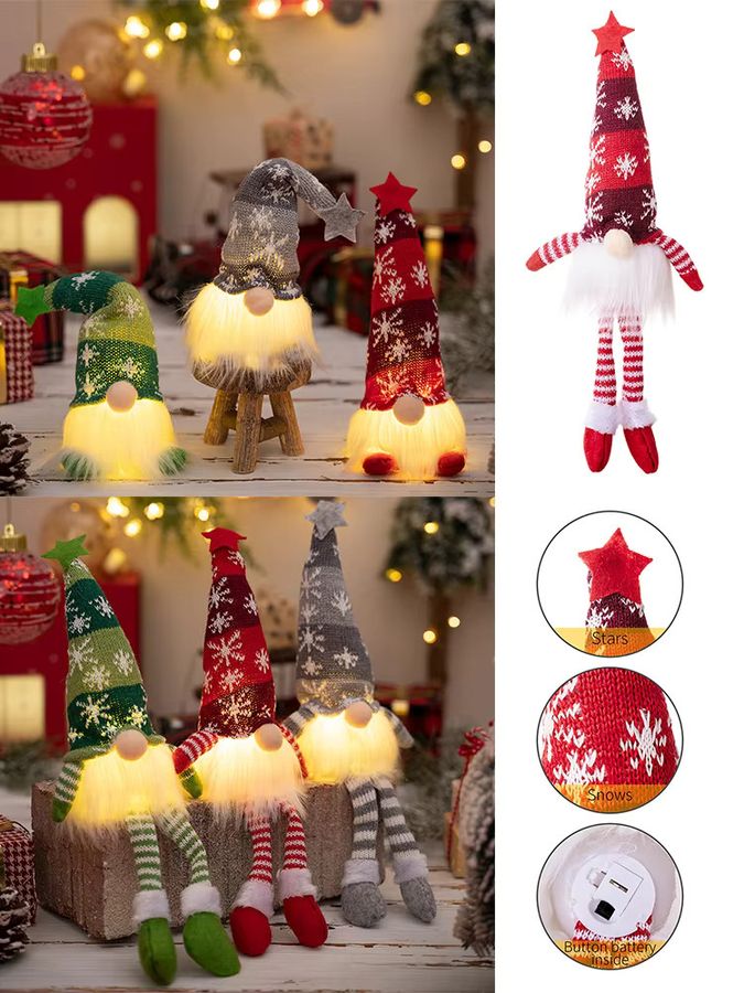 Weihnachtsmann Plüschtier Hängedekoration in Multicolor für deine festliche Weihnachtsdekoration - Bild 5