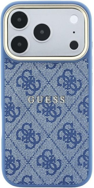 Guess Embossed 4G Classic Handyhülle kompatibel mit iPhone 18 Pro Max und iPhone 17 Pro Max in Blau - Bild 1