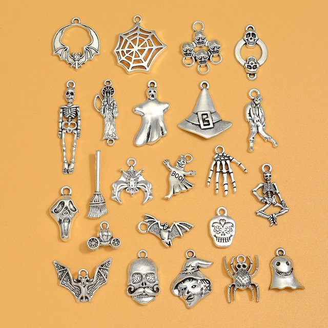 Fezrgea Charms Anhänger, Halloween, Silber, Unisex - Bild 1