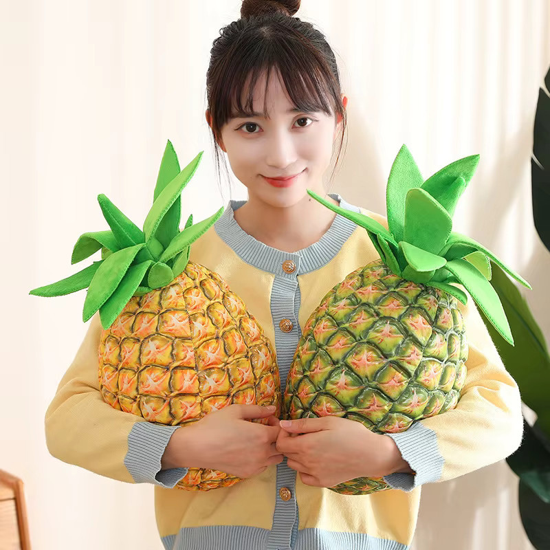 YUZHINUO Ananas Plüschtier, Kissen Puppe, Gelb - Bild 3