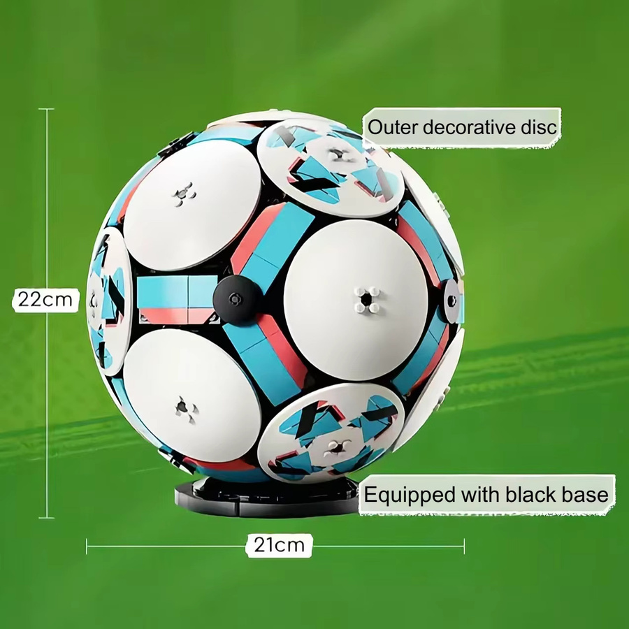 Hot Toys Fußball-Trainingsbecher, Fußball-Replika, Baustein-Puzzle-Modell, 1498 Teile, ab 14 Jahren - Bild 3