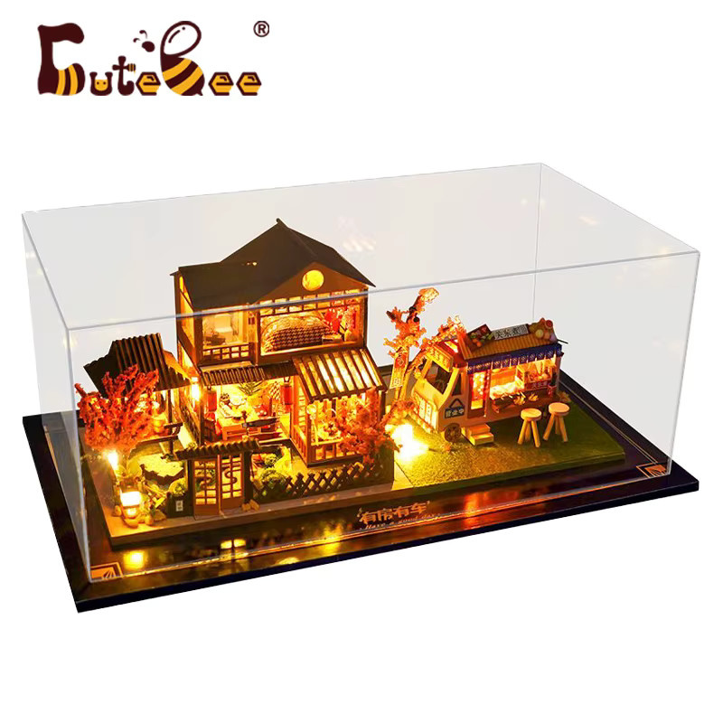 Cutebee DIY Puppenhaus Kit Japanischer Garten RV, Holz, Miniatur Puppenhaus Spielzeug - Bild 4