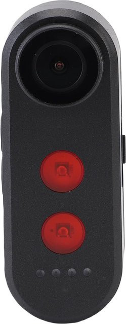 Igeteck Fahrradkamera mit Rücklicht, 1080p Action-Kamera mit 140 Grad Objektiv, 5000mAh Akku, IPX6 wasserdicht, Schwarz - Bild 1