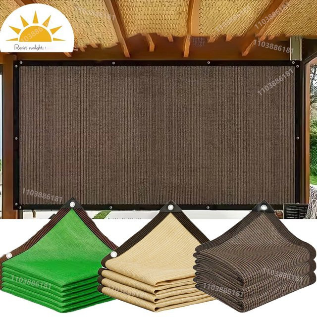 Mehrfarbiges Garten-Schattennetz aus HDPE mit UV-Schutz für den Außenbereich und die Terrasse in Blau und Weiß - Bild 1