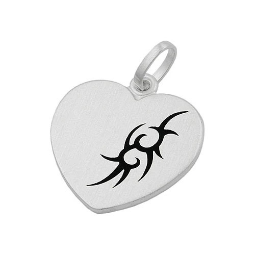 SIGO Anhänger Herz, Tribal, 925 Silber, Unisex - Bild 1
