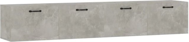 vidaXL Wandschränke 2er Set Betongrau aus Holzwerkstoff B/H/T: 100 x 36,5 x 35 cm - Bild 1