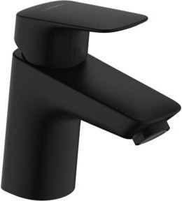 Hansgrohe Einhebel-Waschtischarmatur Logis mit Pop-up-Abfluss in Mattschwarz - Bild 1