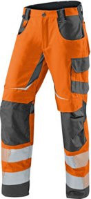 Kübler PSA Reflectiq Hose 2407 Warnorange Anthrazit Schwarz mit Cordura nach EN 14404 - Bild 1
