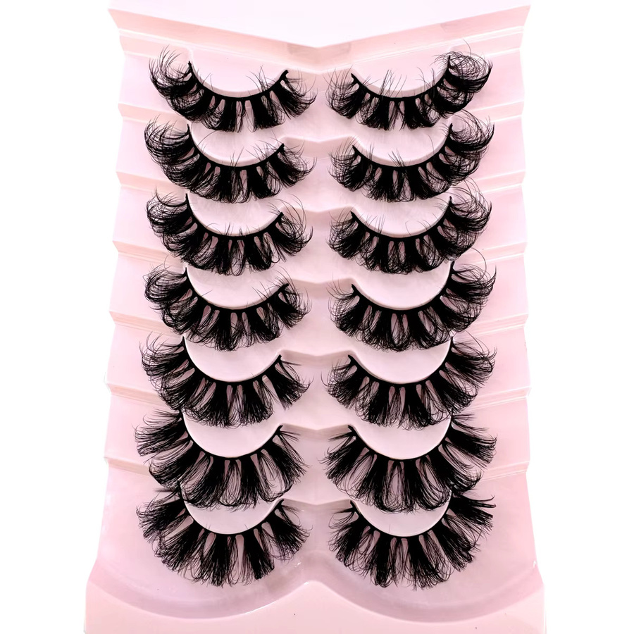 HBZGTLAD Kunstwimpern, 7 Paar, DD Curl, Black, Unisex - Bild 2