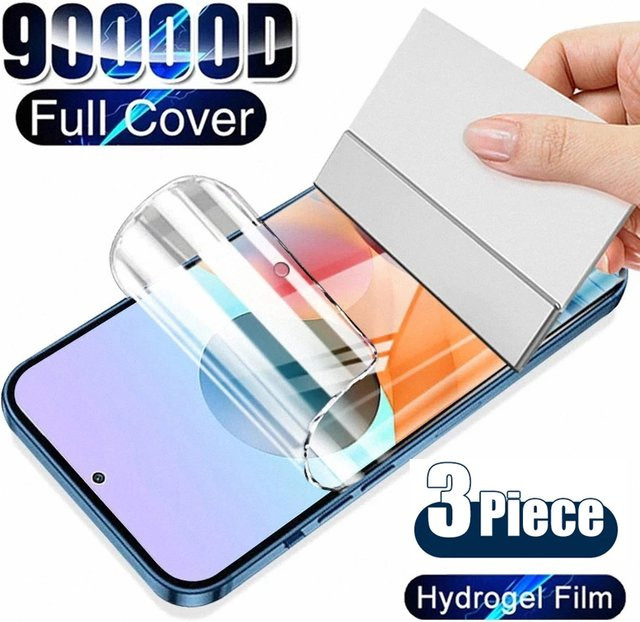 3er Pack Hydrogel Display Schutzfolie für Samsung Galaxy A55 5G A56 A16 A35 A15 A25 A54 A34 A53 A17 A52S Transparent Volle Abdeckung - Bild 1