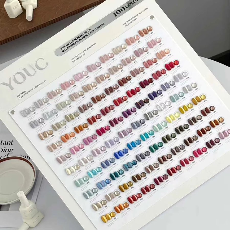 YOUC Moonlight Cat Eye Nagelgel-Set, 100 Farben, schimmernd - Bild 5