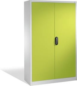 C+P Aktenschrank Acurado mit Drehtüren, 5 Ordnerhöhen, Front Viridingrün, Korpus Lichtgrau, H: 195 cm, B: 120 cm, T: 40 cm - Bild 1