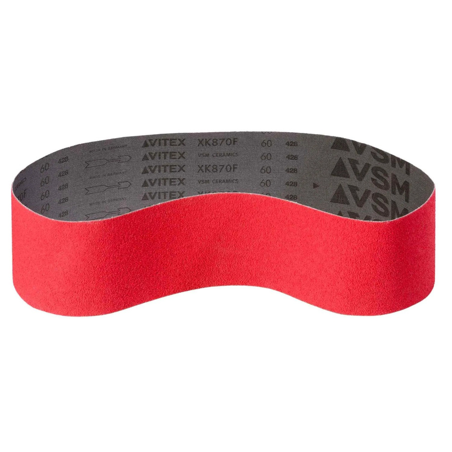 VSM Gewebe Schleifband Korn 80 Rot, 10 Stück, B: 7,5 cm, L: 200 cm - Bild 2