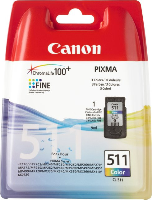 Canon Tintenpatrone CL-511 farbig Cyan Magenta Gelb - Bild 3