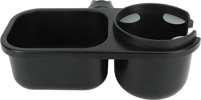 TOMTOP JMS 2 in 1 Kinderwagen Snackhalter und Snackfänger aus Silikon in Schwarz - Bild 1
