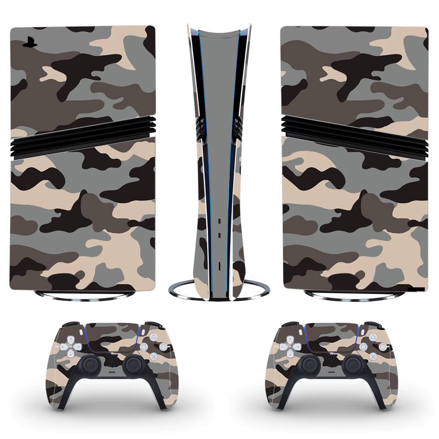 FARAJIAJ Camouflage Skin Aufkleber für PS5 Pro Konsole Digital Edition in Multicolour - Bild 1