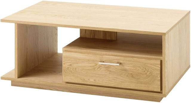 Couchtisch Sanchez aus Massivholz in Wildeiche mit Metallakzenten, B/T: 110 x 70 cm - Bild 1