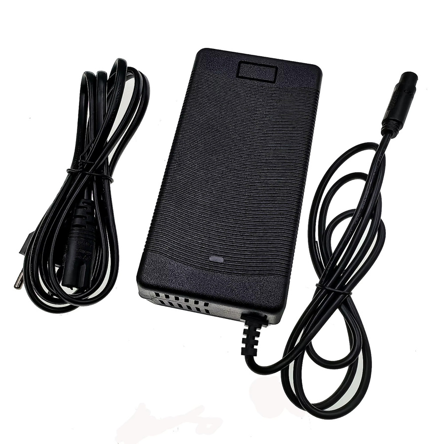 YYHQQBAD Ladegerät 54,6V 2A für 48V 13S Li-Ionen-Akku 18650 Batteriepack mit MI4-Julet 3105 Anschluss, Schwarz - Bild 3