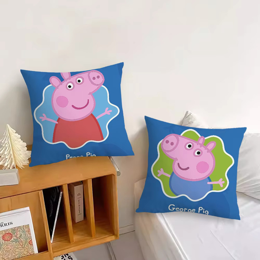 Hasbro Peppa Pig Kissenbezug Rosa, doppelseitig bedruckt, quadratisch, Breite: 30 cm, Höhe: 30 cm - Bild 4