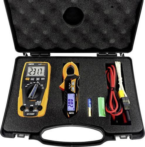 HT Instruments e-KIT Digitales Hand-Multimeter mit Stromzange, CAT III 600V, Gelb - Bild 1
