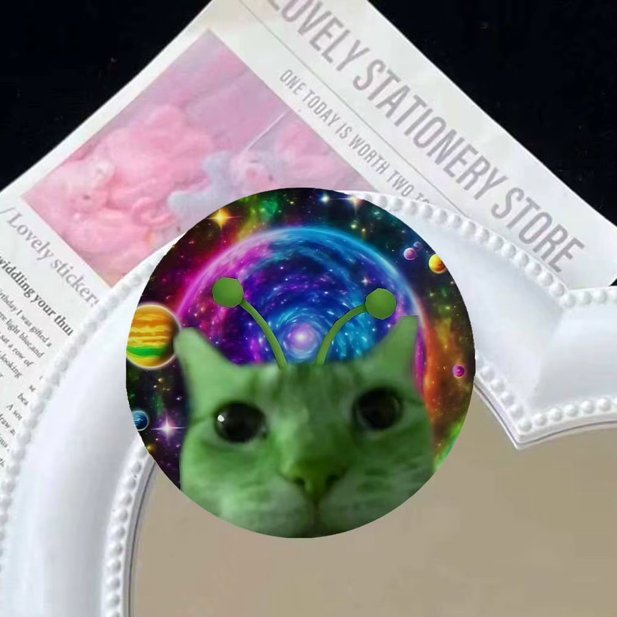 Kayou Anstecknadeln, grüne Alien-Katzen, Unisex - Bild 6
