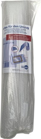 PACK POINT Luftpolsterfolie aus Polyethylen, transparent, Breite: 80 cm, Länge: 500 cm - Bild 1