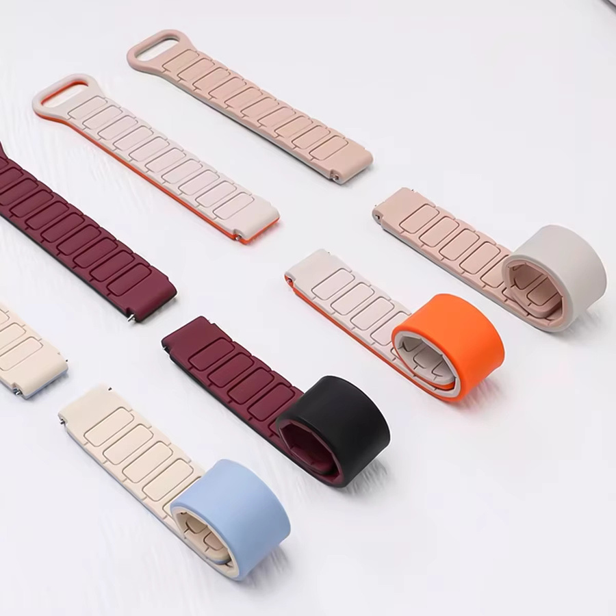CAOWTAN Uhrenarmband Silikon, Bicolor, Unisex - Bild 2
