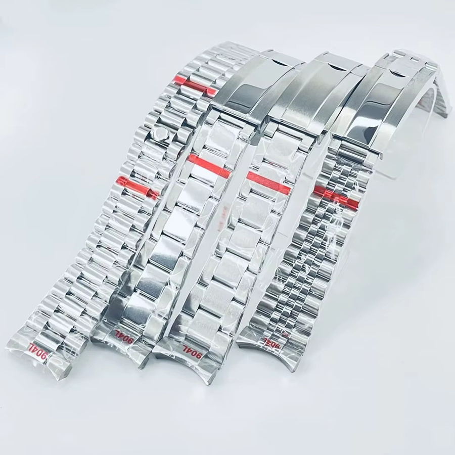 Hiyii Uhrenarmband Edelstahl, Silber, 20 21 mm - Bild 2